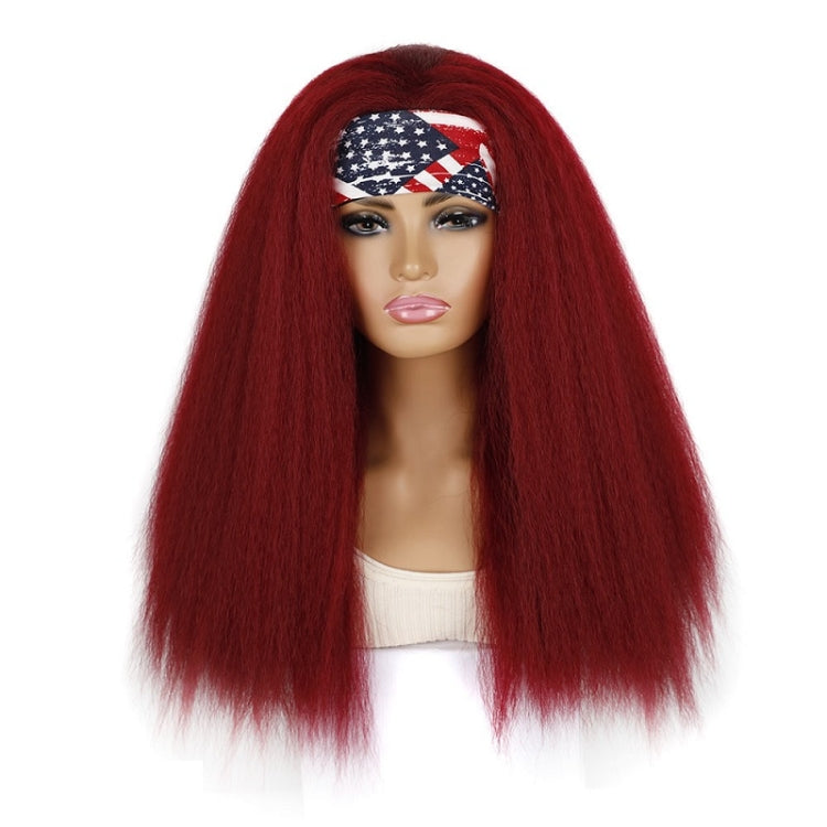 Turban Headband Corn Beard Long Hair Wig Headgear