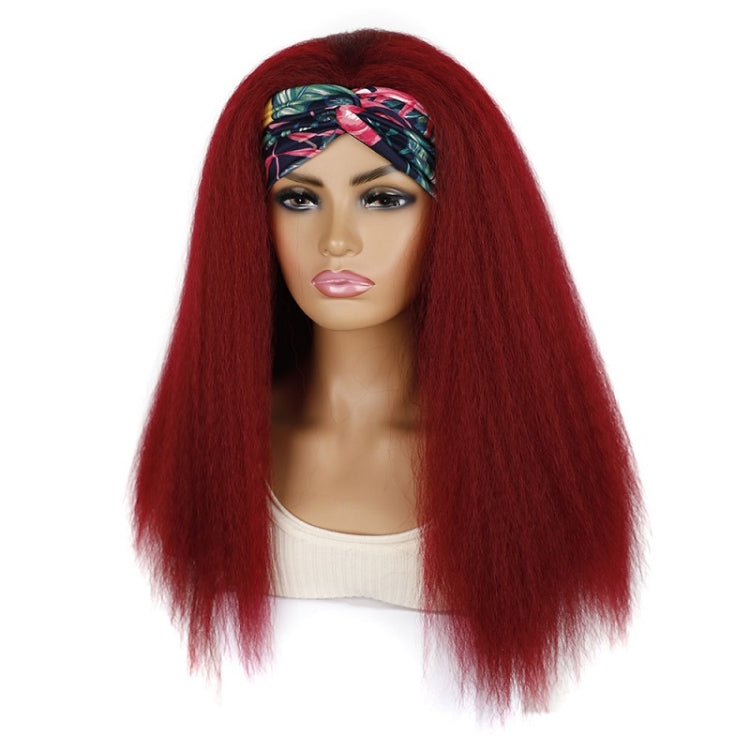 Turban Headband Corn Beard Long Hair Wig Headgear