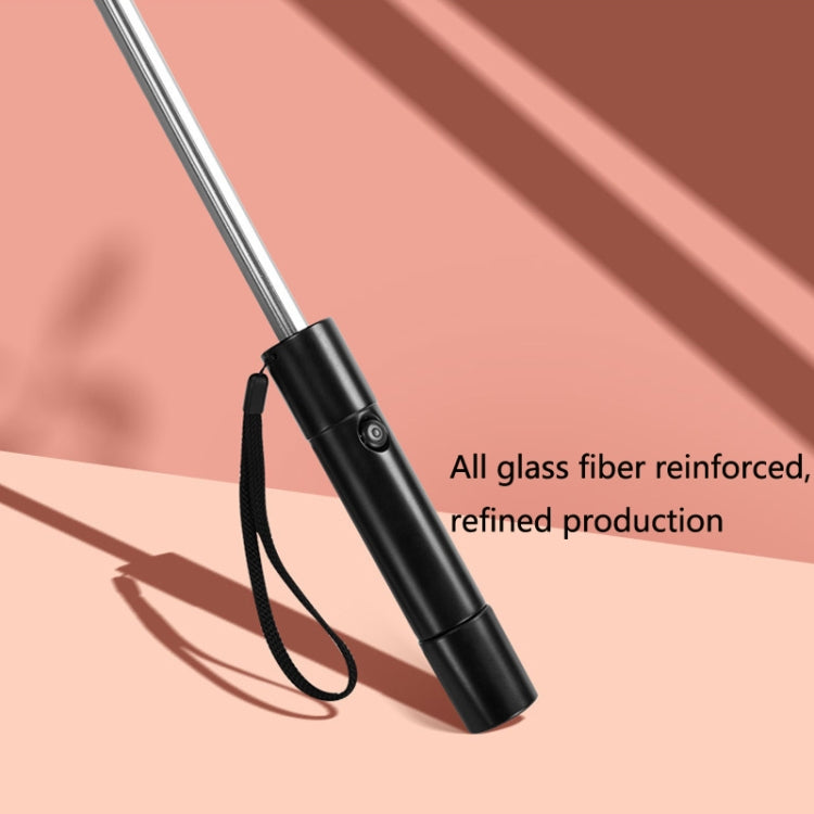 9033 Sun and Rain Dual-purpose Umbrella Multi-function Fan Titanium Silver Glue Sunscreen and UV Protection Long Handle Umbrella