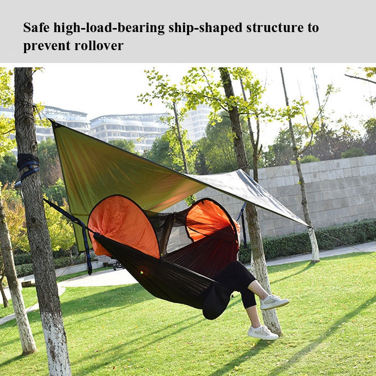 Strut Mosquito Net Hammock Diamond Sunshade Set Outdoor Camping Automatic Quick-Open Anti-Mosquito Hammock Canopy Set