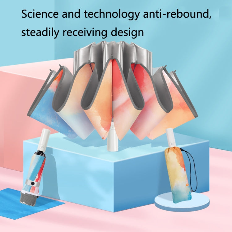 3021 Automatic Rain And Sun Dual-Purpose Umbrella Sun-Proof And Anti-Rebound Folding Umbrella