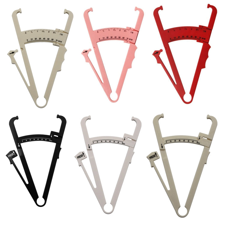 10 PCS Sebaceous Pliers Fat Clip Fat Thickness Measuring Ruler Body Fat Meter
