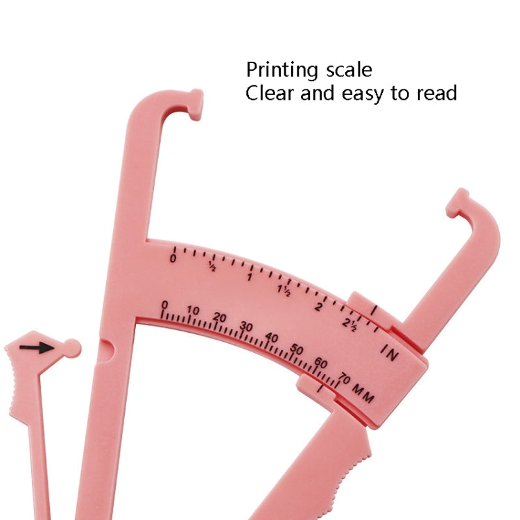 10 PCS Sebaceous Pliers Fat Clip Fat Thickness Measuring Ruler Body Fat Meter