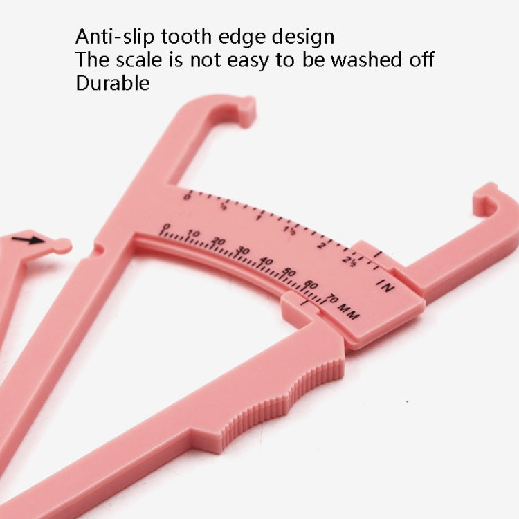 10 PCS Sebaceous Pliers Fat Clip Fat Thickness Measuring Ruler Body Fat Meter