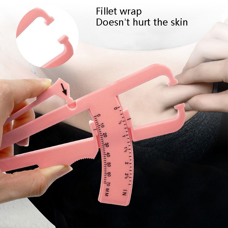 10 PCS Sebaceous Pliers Fat Clip Fat Thickness Measuring Ruler Body Fat Meter