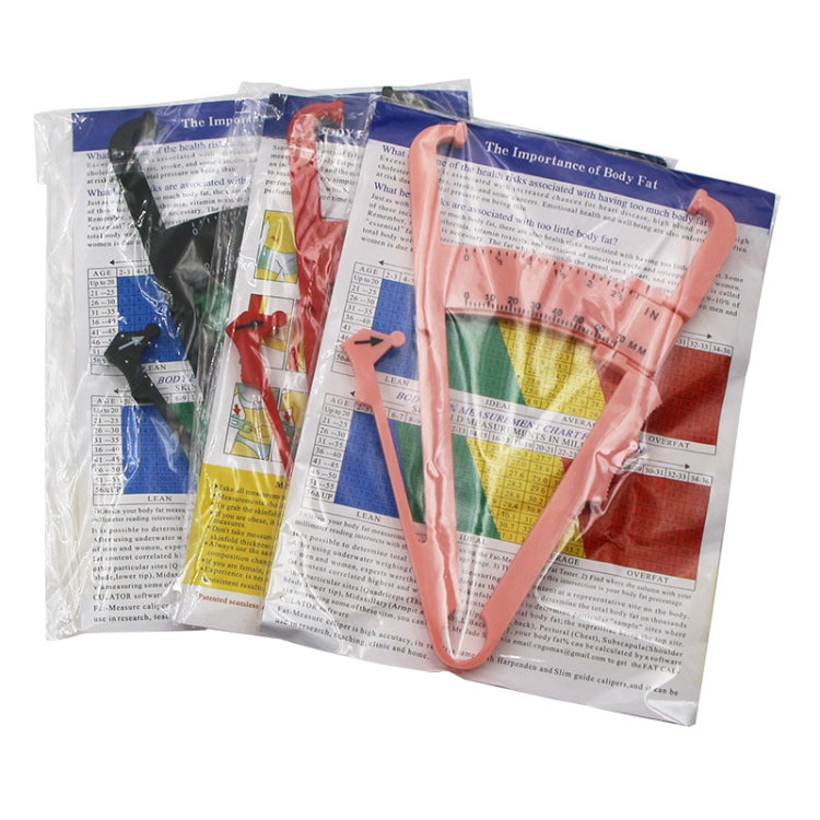 10 PCS Sebaceous Pliers Fat Clip Fat Thickness Measuring Ruler Body Fat Meter