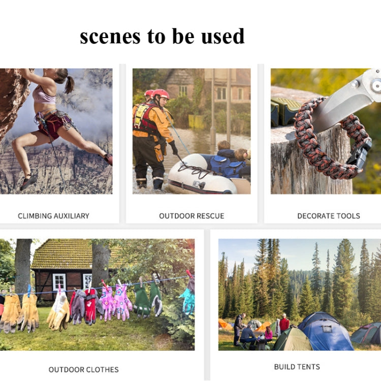 10-Core 31m Umbrella Rope Outdoor Traction Rescue Binding Rope Clothesline Tent Rope Climbing Rope