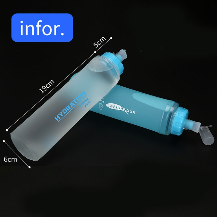 AFISHTOUR TPU Outdoor Sports Soft Water Bag Marathon Water Bottle Folding Water Bag, Capacity: