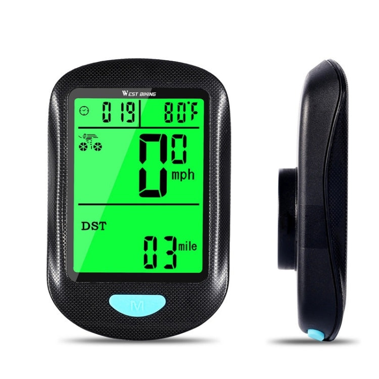 WEST BIKING Mountain Road Bike Wireless Code Meter Multi-Function Interface Riding Speedometer