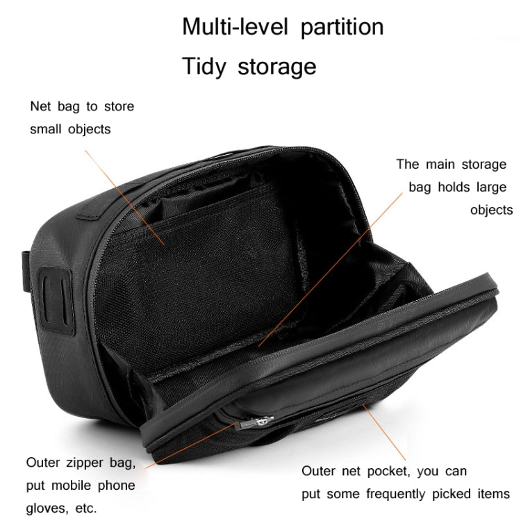 WEST BIKING 3L Bicycle Front Beam/Saddle Tail Bag Riding Diagonal Belt Bag