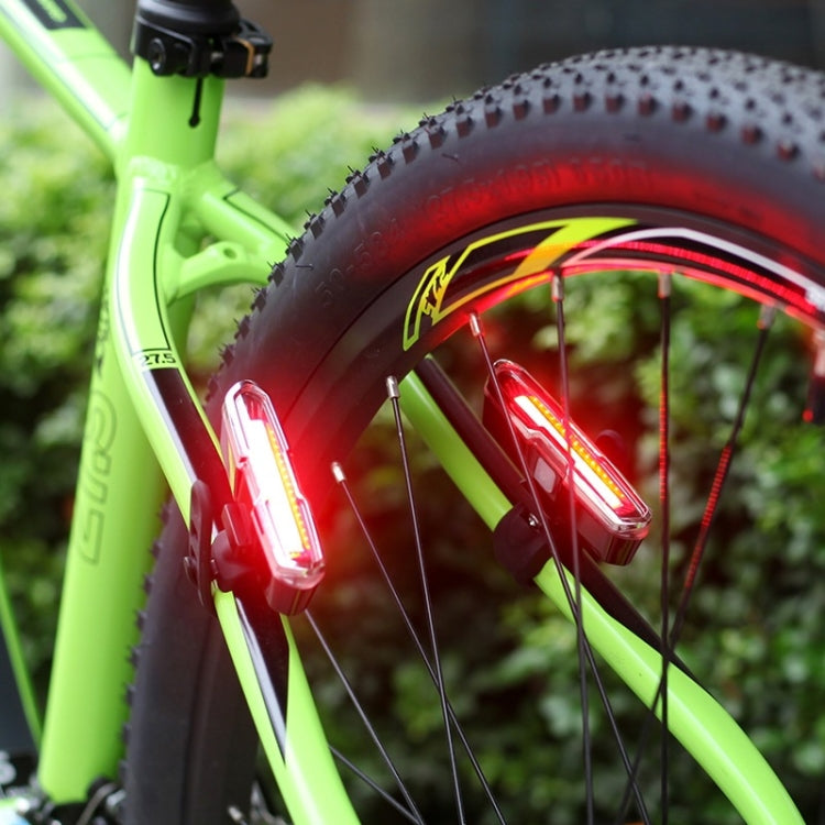 Bicycle Light USB Charging LED Warning Light Night Riding COB Tail Light, Specification:
