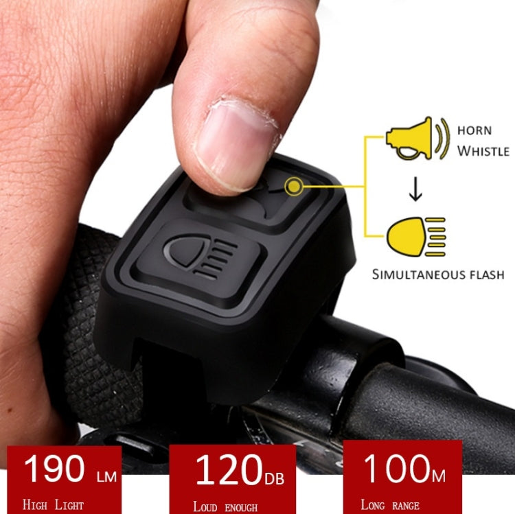 GOOFY DT-6105 Bicycle Horn Light Mountain Bike Front Light Warning Light Specification: