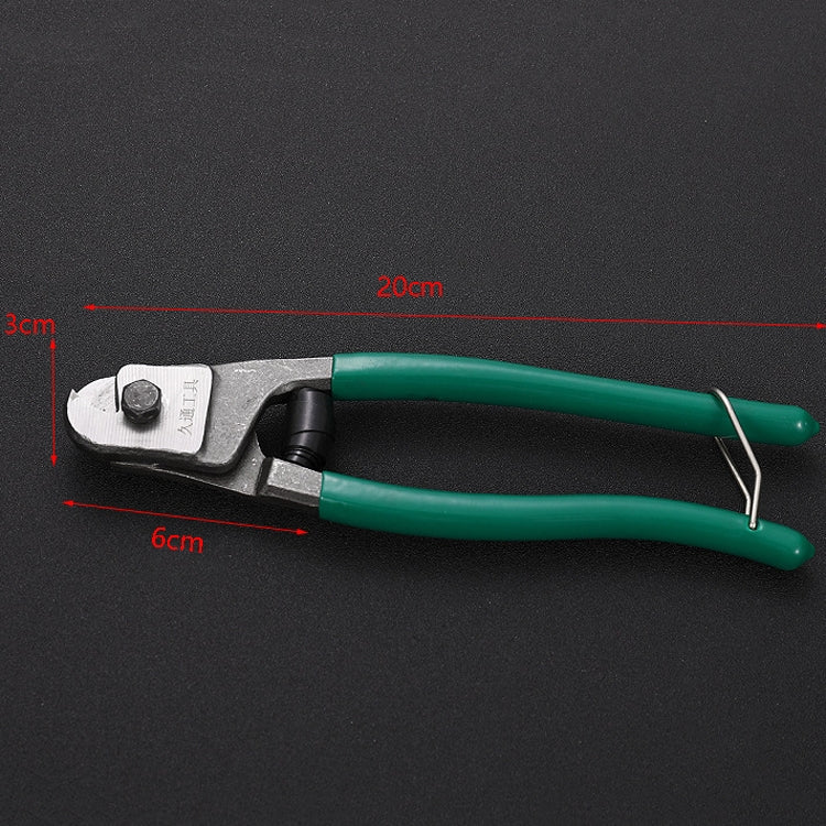 JTO Wire Rope Scissors Mini Discharging Clamps Plastic Handle Steel Wire Cutter