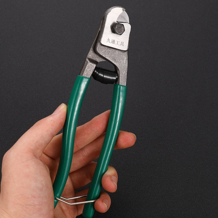 JTO Wire Rope Scissors Mini Discharging Clamps Plastic Handle Steel Wire Cutter