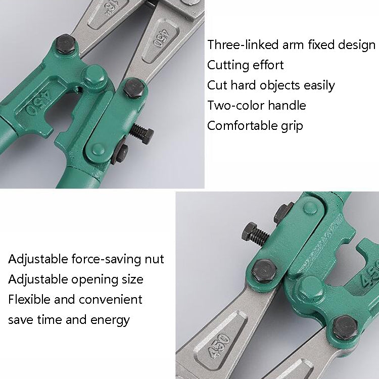T8 Manganese Steel Manual Heavy-Duty Steel Wire Reinforcement Bolt Cutters Non-Slip And Labor-Saving Bolt Cutters