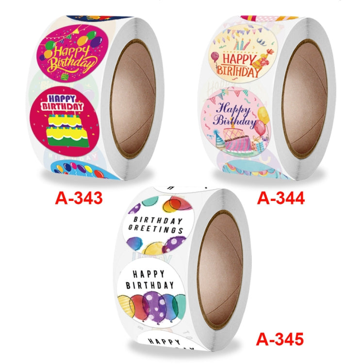 2 Rolls Birthday Sticker Gift Decoration Sealing Sticker