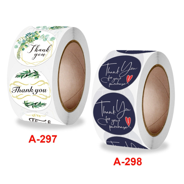 2 Rolls Thank You Floral Sticker Wedding Gift Decoration Label
