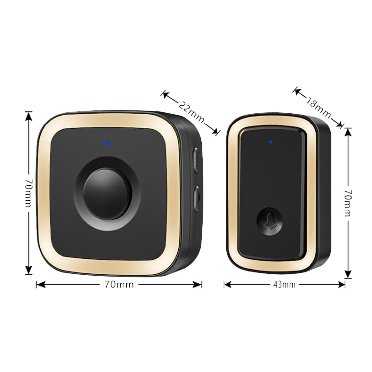 CACAZI A58 Smart Wireless Doorbell without Battery