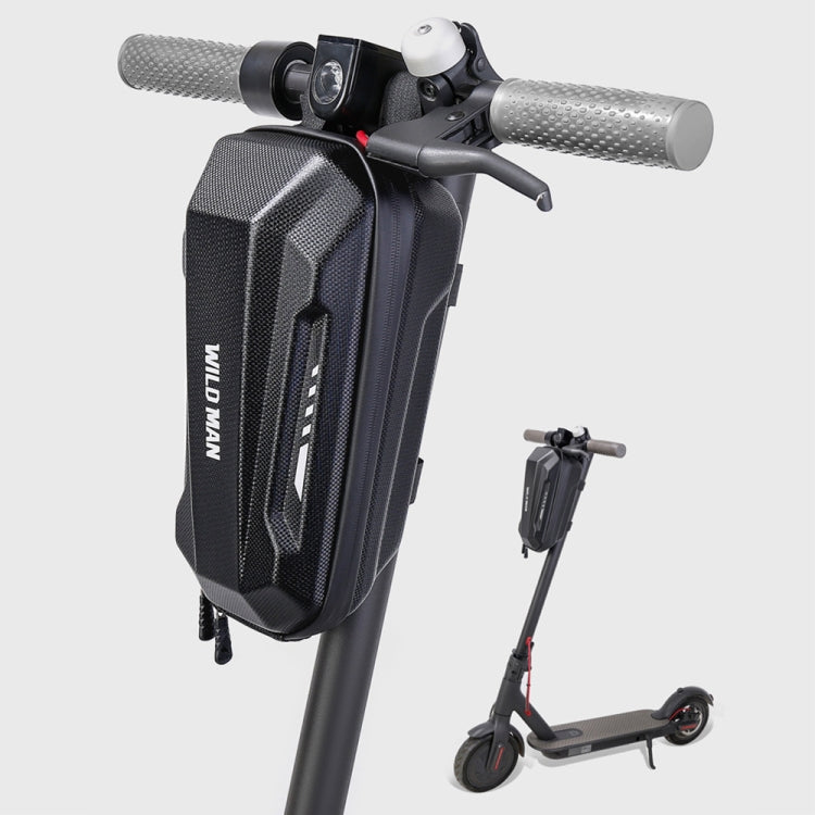 WILD MAN Electric Sooter Hard Shell EVA Front Bag Folding Bicycle Bag