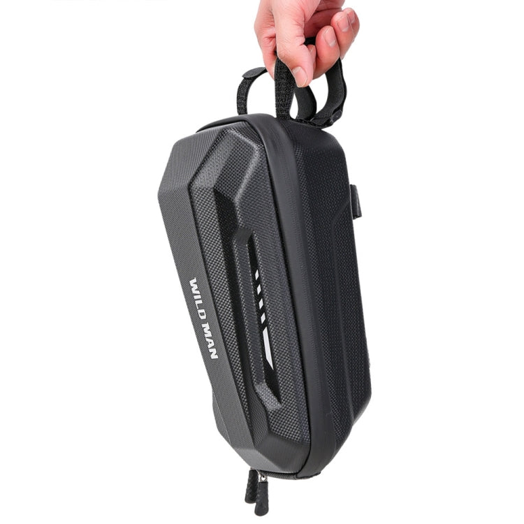 WILD MAN Electric Sooter Hard Shell EVA Front Bag Folding Bicycle Bag