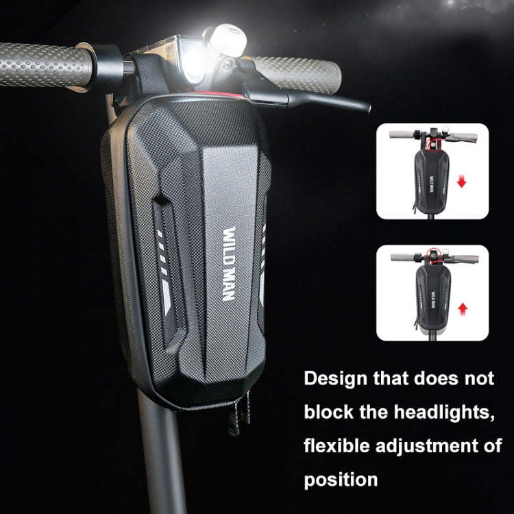 WILD MAN Electric Sooter Hard Shell EVA Front Bag Folding Bicycle Bag