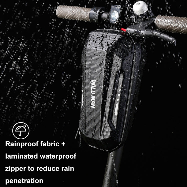 WILD MAN Electric Sooter Hard Shell EVA Front Bag Folding Bicycle Bag