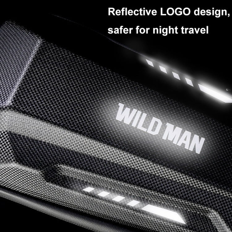 WILD MAN Electric Sooter Hard Shell EVA Front Bag Folding Bicycle Bag