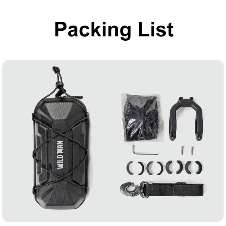 WILD MAN XT17 2L Bicycle EVA Hard Shell Front Bag Outdoor Cycling Handlebar Bag