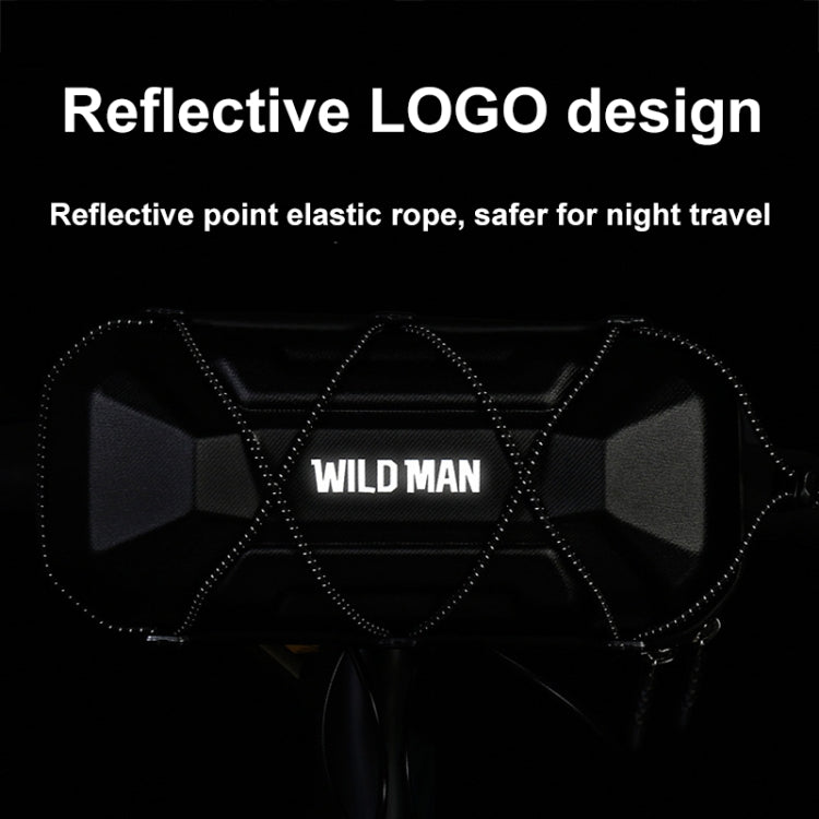 WILD MAN XT17 2L Bicycle EVA Hard Shell Front Bag Outdoor Cycling Handlebar Bag