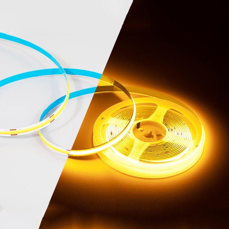 1m 24V 320 Beads 12W 8mm Wide COB Adhesive Decorative LED Light Strip