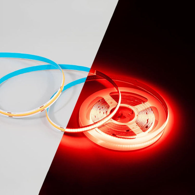 1m 24V 320 Beads 12W 8mm Wide COB Adhesive Decorative LED Light Strip