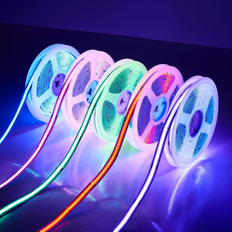 1m 24V 320 Beads 12W 8mm Wide COB Adhesive Decorative LED Light Strip