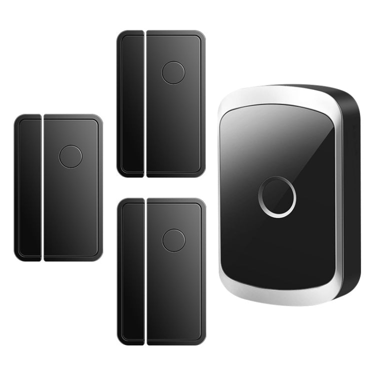 CACAZI 1 For 3 Split Type Door Opening Sensor Reminder Smart Wireless Doorbell Alarm