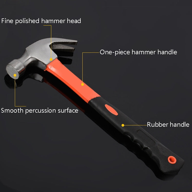 Plastic-Coated Handle Claw Hammer Hardware Tools, Model: Hammerhead 750g