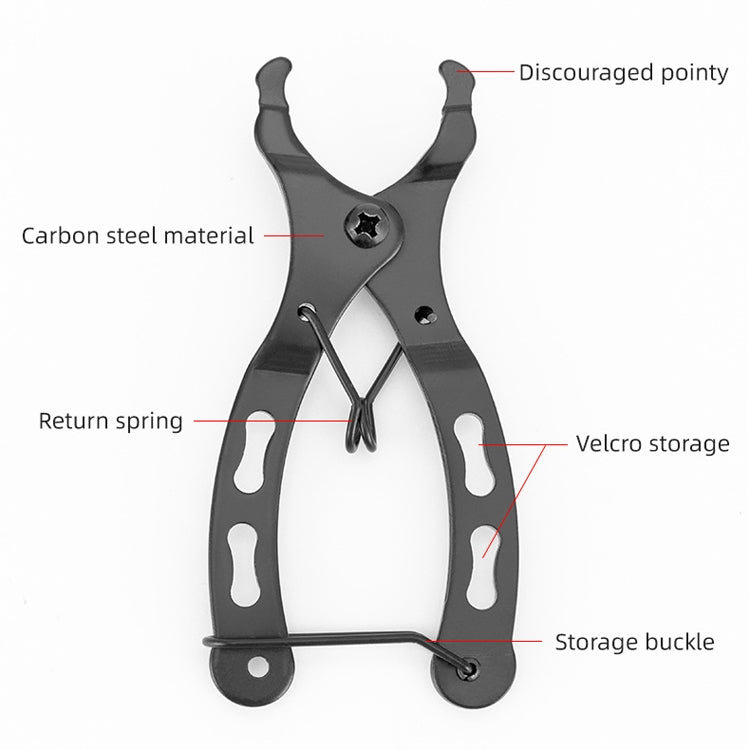 3 PCS Bicycle Mini Chain Fast Release Magic Buckle Pliers Two-Way Bayonet Disassembly Pliers