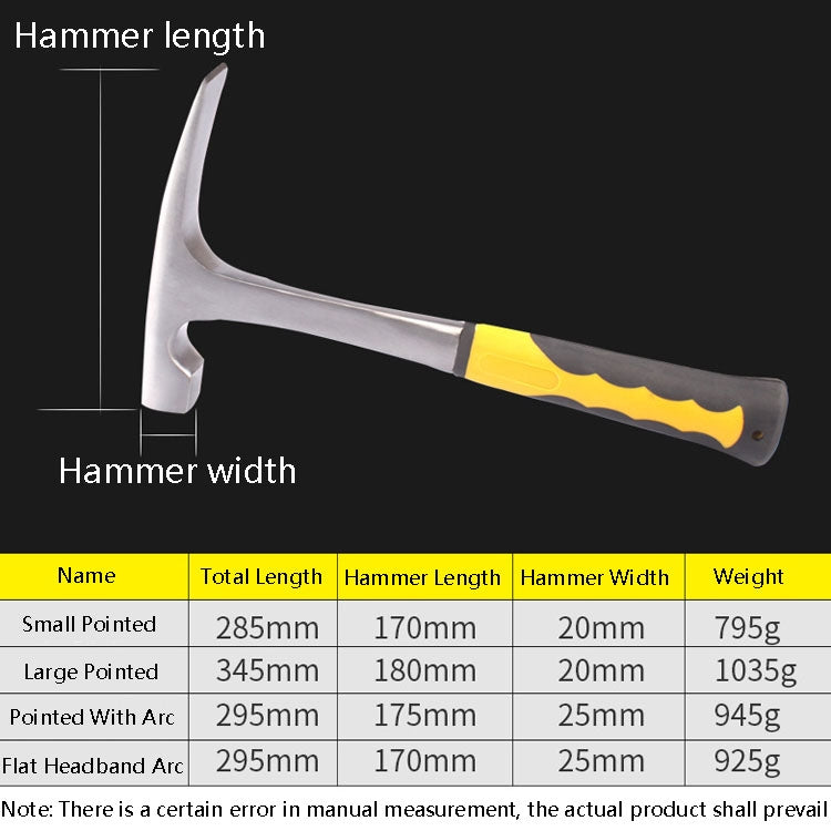Geological Exploration Tool Multi-Function Hardware Hammer, Style: