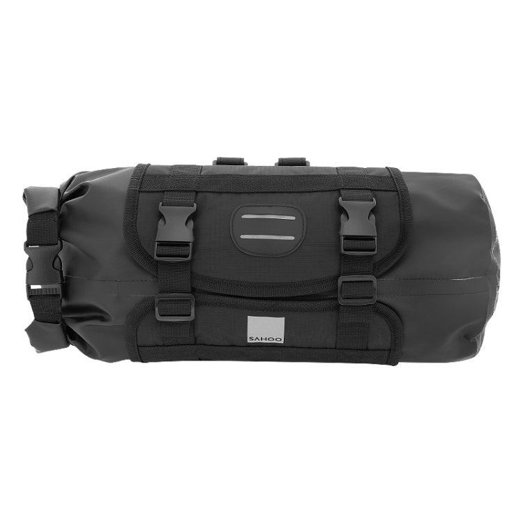 SAHOO 11L Enlarged Bicycle Front Bag Mountain Bike Clip Mesh Waterproof And Wear-Resistant Handlebar Bag