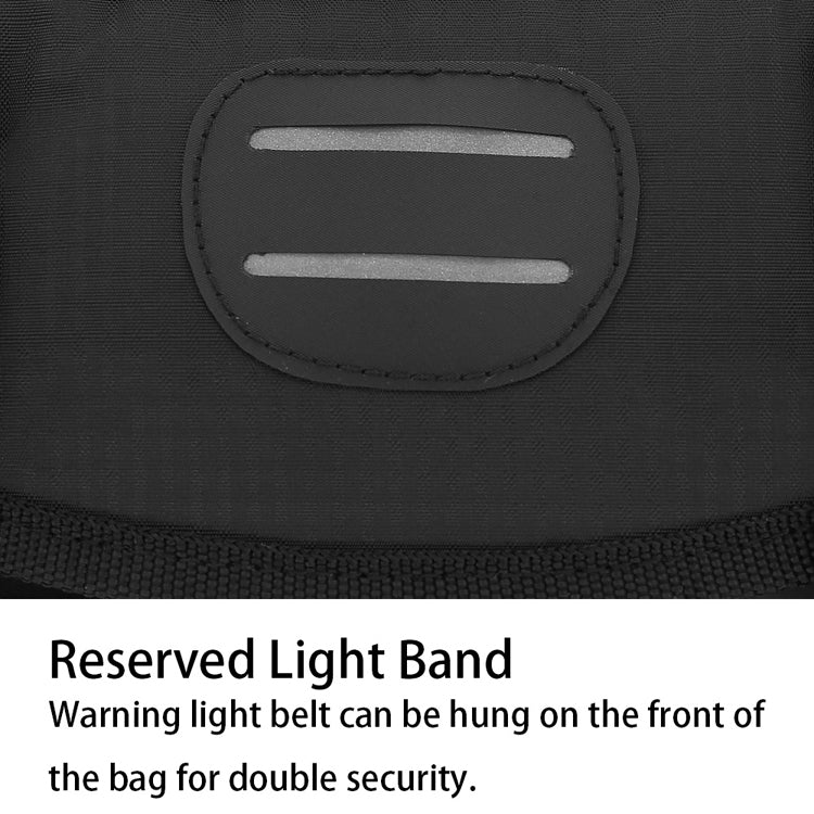 SAHOO 11L Enlarged Bicycle Front Bag Mountain Bike Clip Mesh Waterproof And Wear-Resistant Handlebar Bag