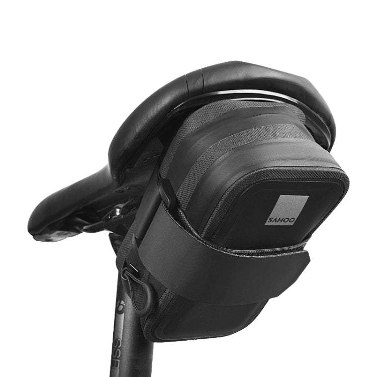 SAHOO 0.5L TPU Waterproof Portable Bicycle Tail Bag Saddle Bag