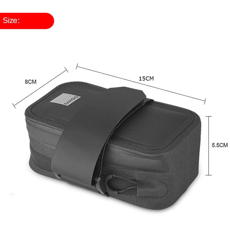 SAHOO 0.5L TPU Waterproof Portable Bicycle Tail Bag Saddle Bag