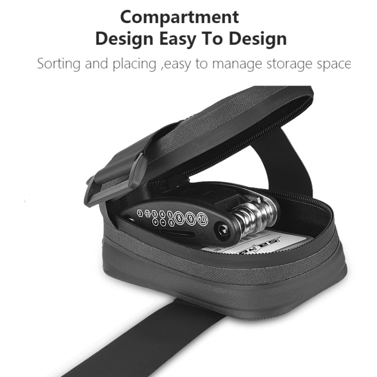 SAHOO 0.5L TPU Waterproof Portable Bicycle Tail Bag Saddle Bag