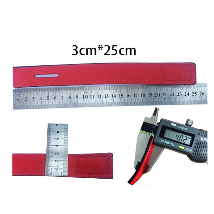 6 PCS Neoprene Non-Slip Fishing Rod Strap Elastic Fishing Rod Strap