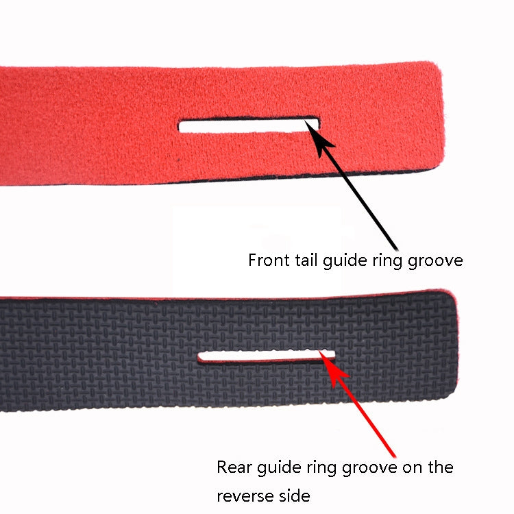 6 PCS Neoprene Non-Slip Fishing Rod Strap Elastic Fishing Rod Strap