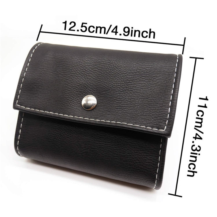 Notebook-Style 28-Compartment Portable Pill Box&Leather Bag