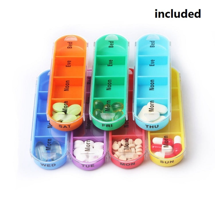 Notebook-Style 28-Compartment Portable Pill Box&Leather Bag