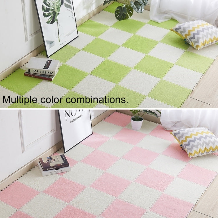 2 PCS Living Room Bedroom Children Kids Soft Carpet Magic Patchwork Jigsaw Splice Heads Climbing Baby Mat 30x30cm