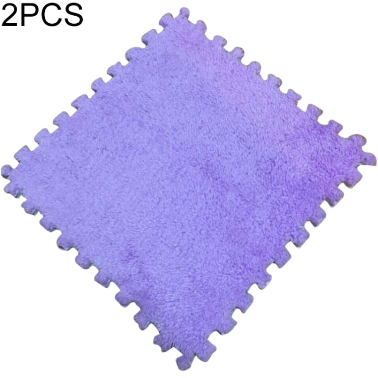 2 PCS Living Room Bedroom Children Kids Soft Carpet Magic Patchwork Jigsaw Splice Heads Climbing Baby Mat 30x30cm