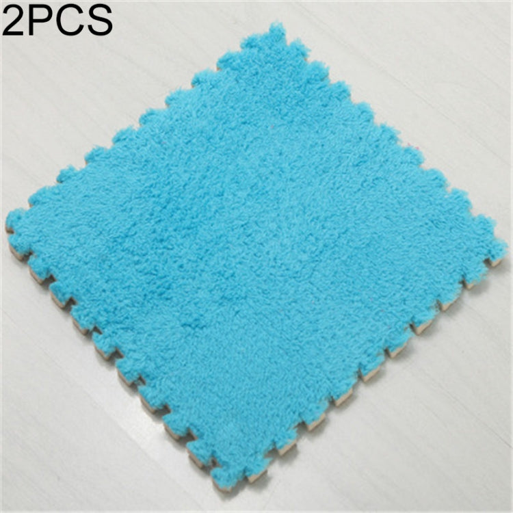 2 PCS Living Room Bedroom Children Kids Soft Carpet Magic Patchwork Jigsaw Splice Heads Climbing Baby Mat 30x30cm