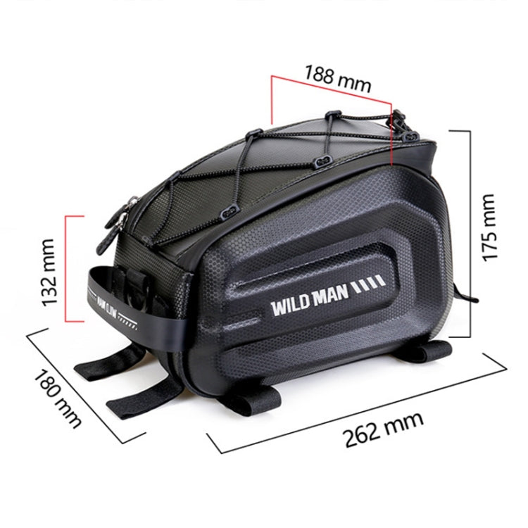 WILD MAN GD5 4L Bicycle EVA Hard Shell Rack Tail Bag Outdoor Cycling Equipment