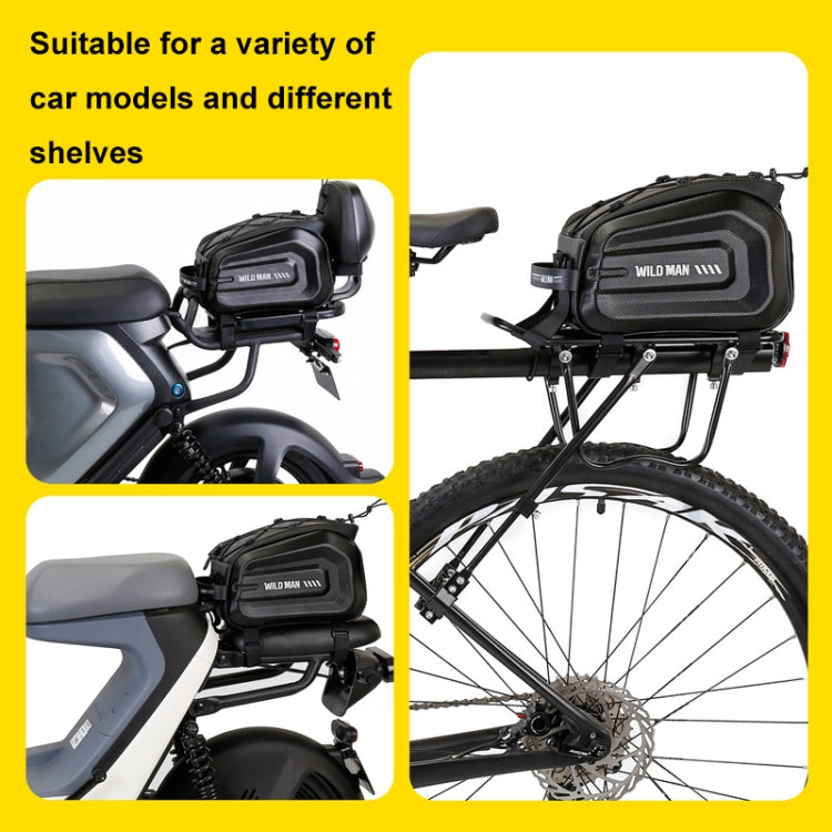WILD MAN GD5 4L Bicycle EVA Hard Shell Rack Tail Bag Outdoor Cycling Equipment